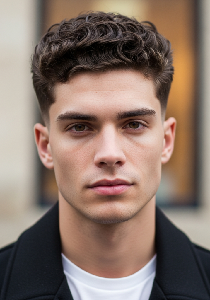 Curly Top Fade Haircut