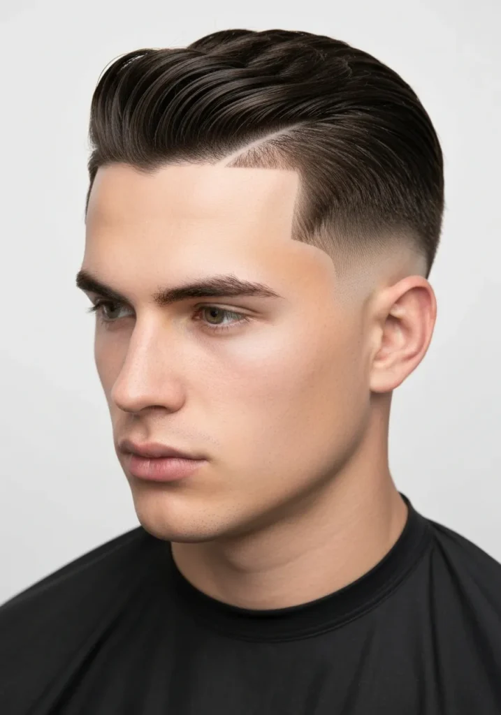 Fade with Side Part