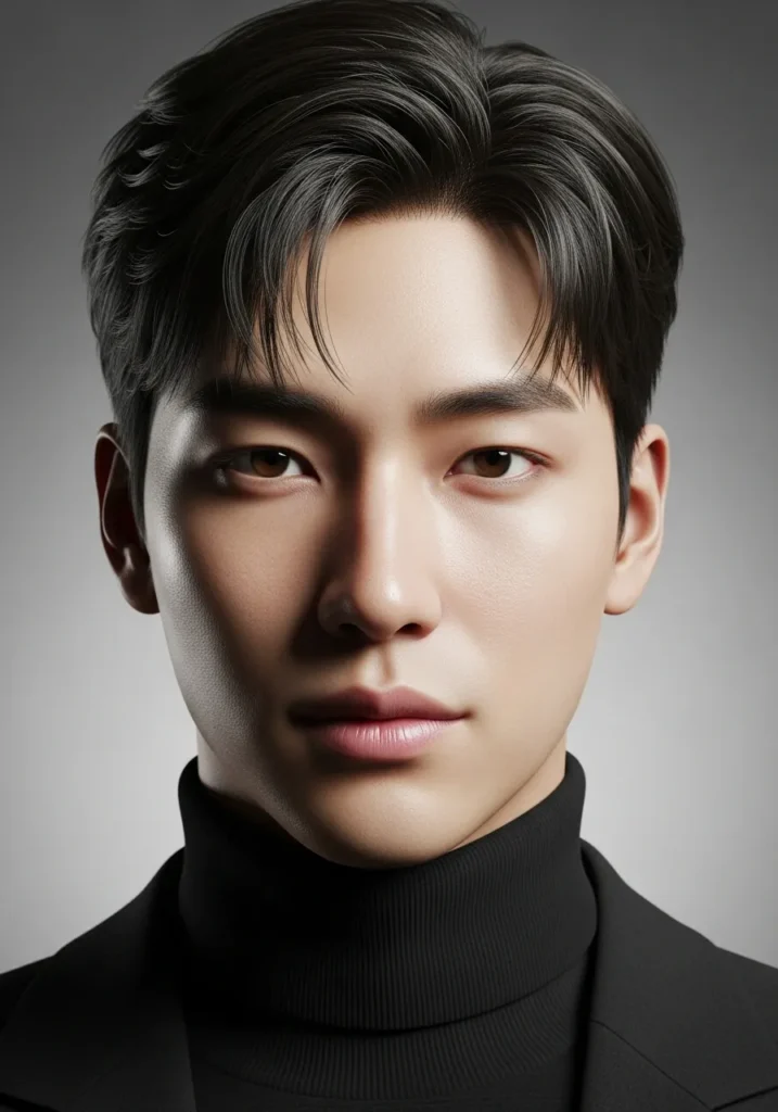 Korean Side Part Hairstyle