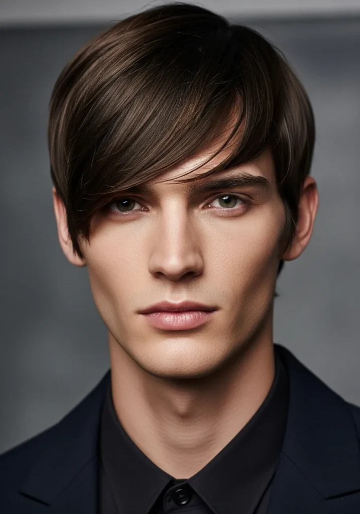21 Best Haircuts for Men with Straight Hair 15 Layered Fringe Cut