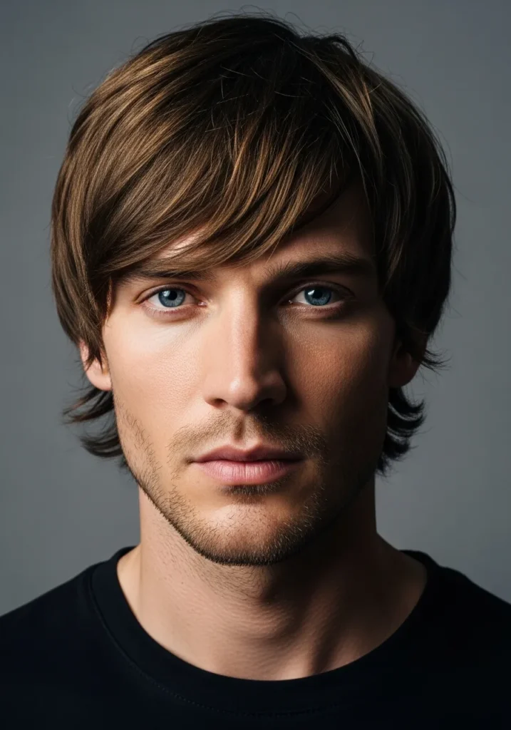 20 Trendy Layered Haircut Ideas for Men 8 Layered Fringe Haircut