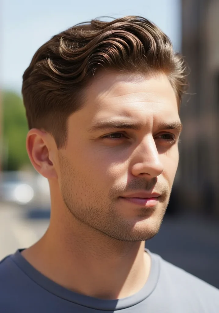 Low Taper Fade with Natural Waves