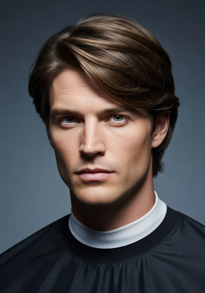 23 Stylish Haircuts for Long Face Men 17 Medium Layered Side Sweep