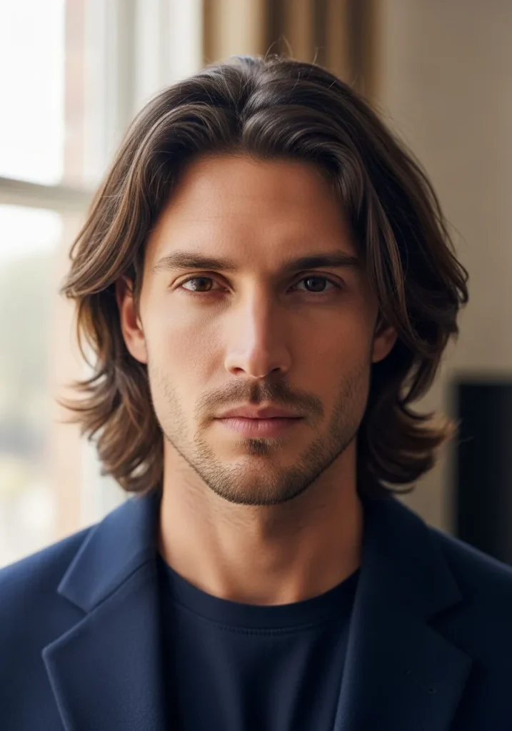 23 Stylish Haircuts for Long Face Men 13 Medium Length Curtain Hairstyle