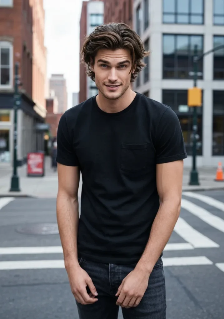 24 Best Medium Length Mens Hairstyles 8 Medium Length Messy Textured Cut