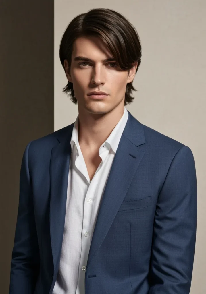 24 Best Medium Length Mens Hairstyles 20 Medium Length Middle Part Flow