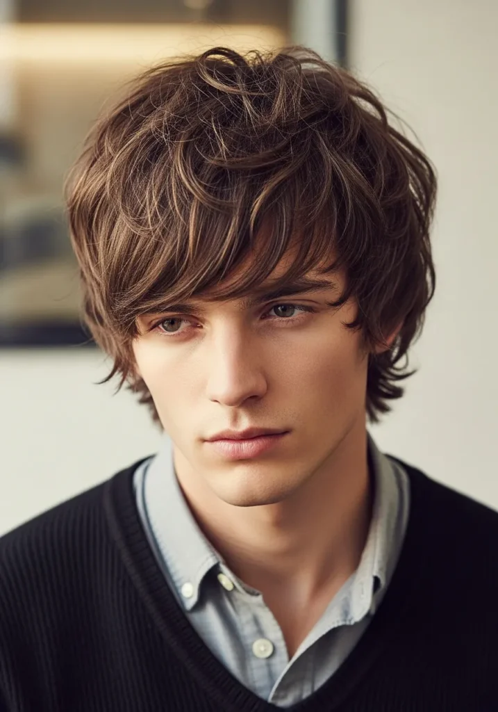 22 Shaggy Haircut for Men – Trendy & Effortless Styles 3 Medium Length Shag