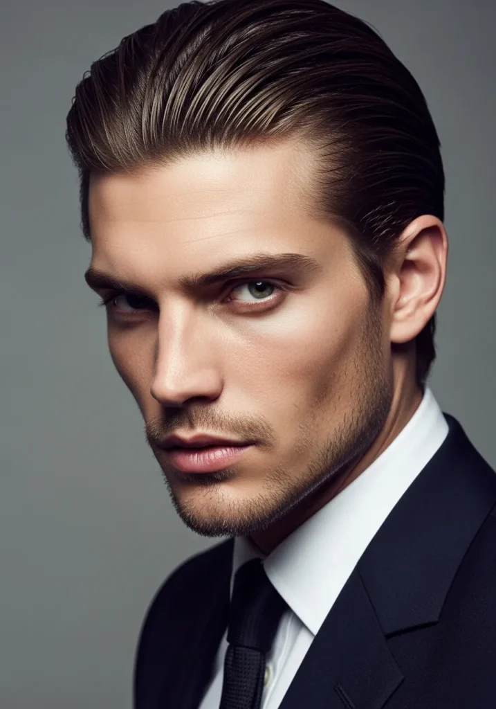 21 Best Haircuts for Men with Straight Hair 13 Medium Length Slick Back