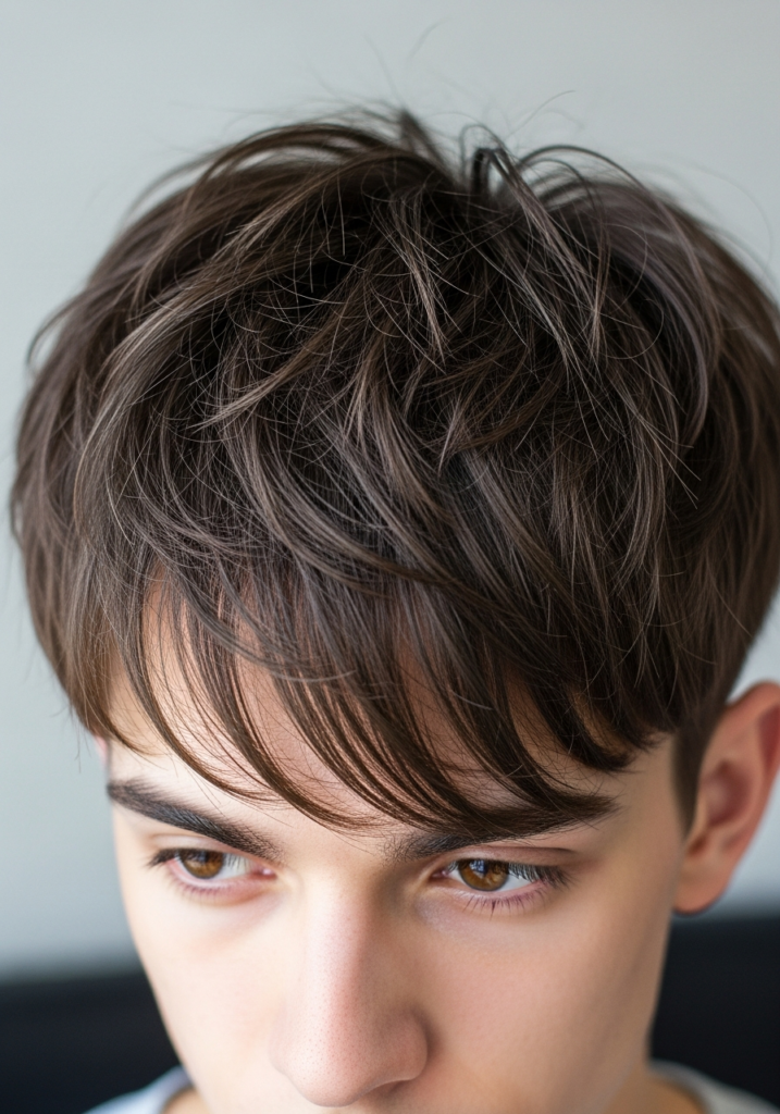 Messy Fringe Hairstyle