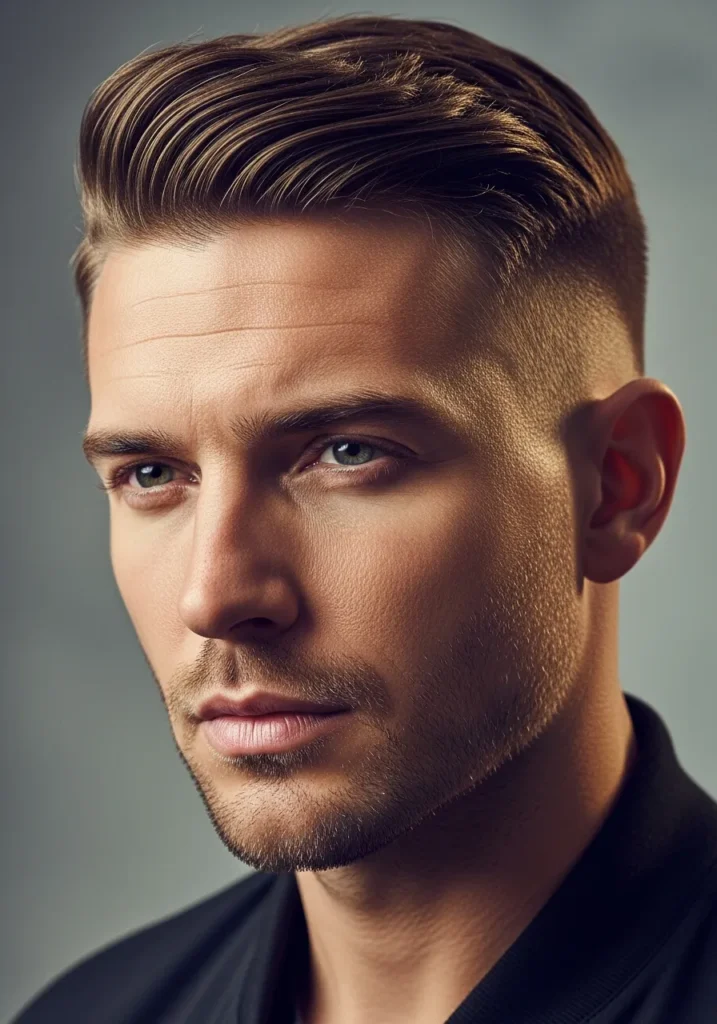 Modern Side Part with Taper Fade