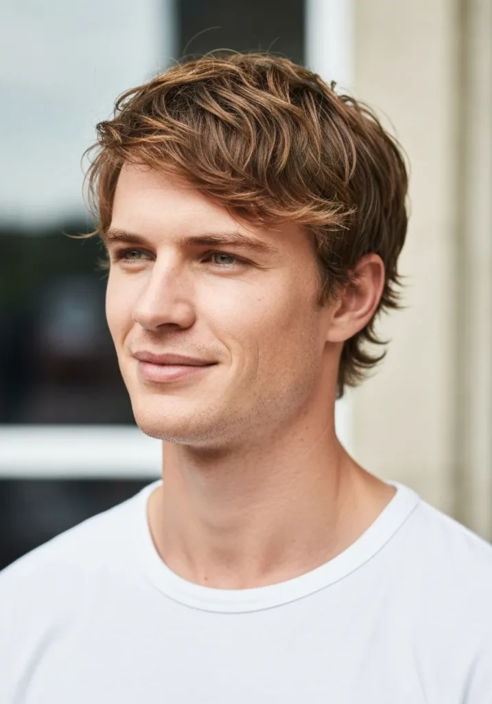 22 Shaggy Haircut for Men – Trendy & Effortless Styles 20 Natural Shag Look