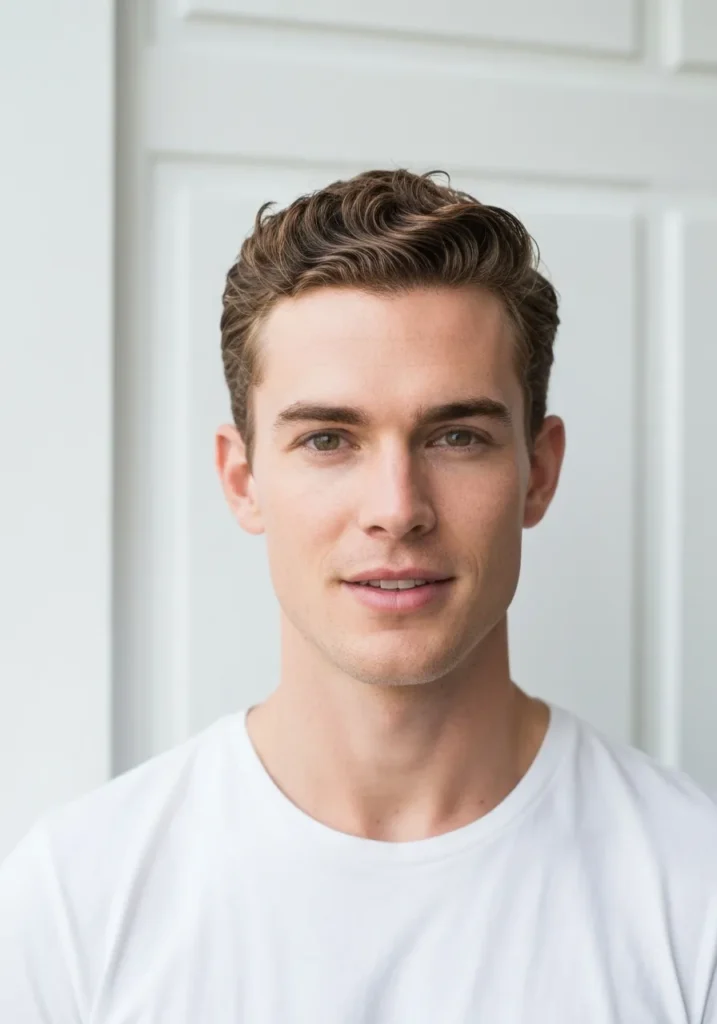 Natural Short Wavy Cut