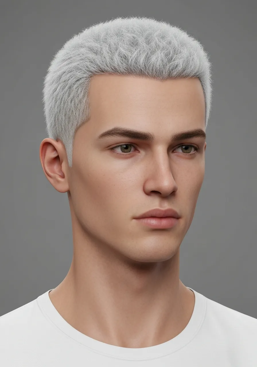 25 Stunning White Hair Looks for Men 4 Natural White Silver Crop
