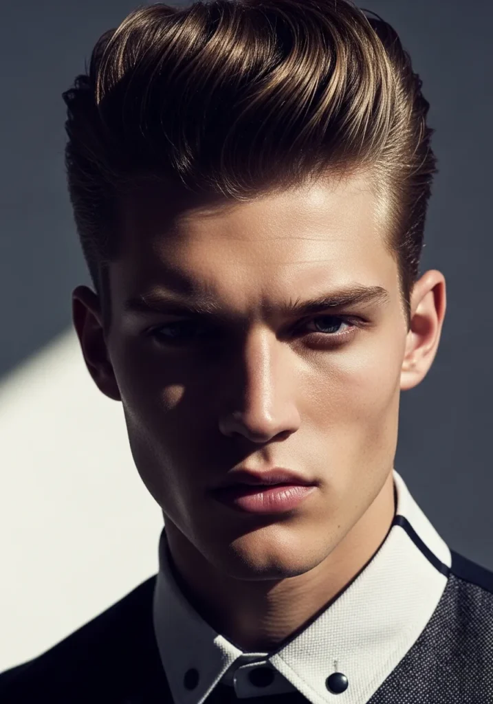 21 Best Haircuts for Men with Straight Hair 8 Pompadour Fade