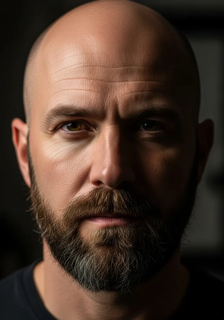 Shaved Head with Beard Balance