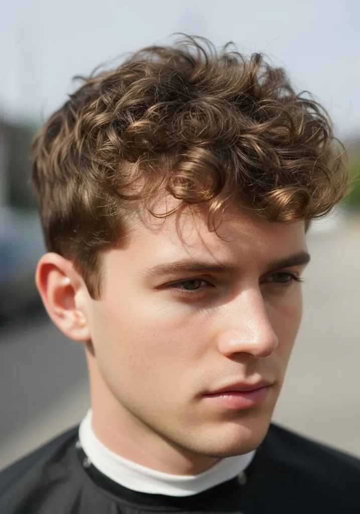 Short Curly Messy Cut