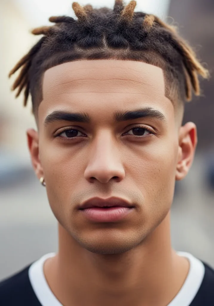 Short Dreadlocks with Taper Fade