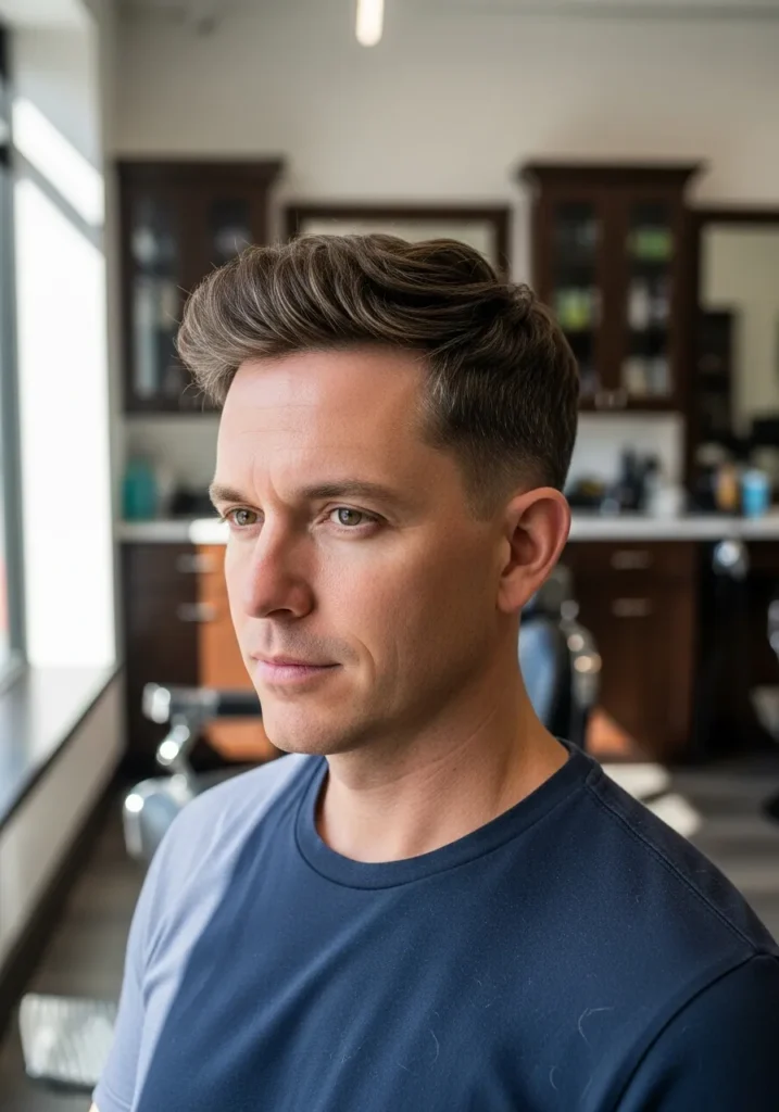 22 Best Haircuts for Men with Receding Hairline 14 Short Layered Cut