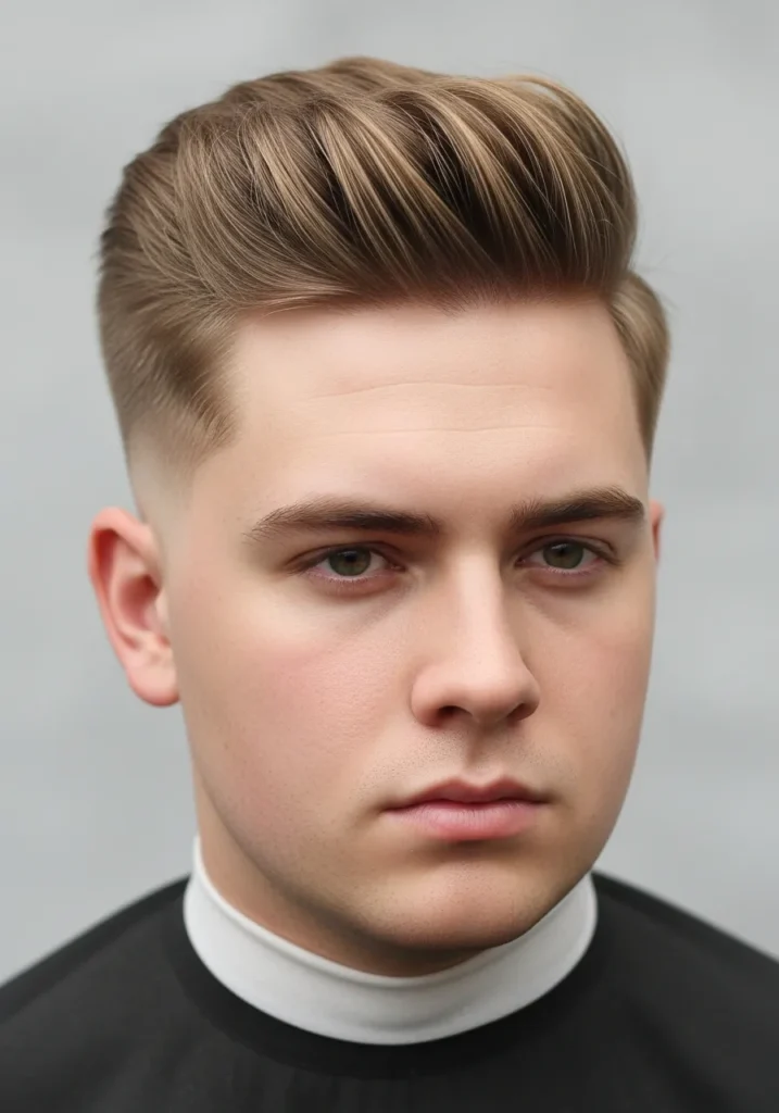 Short Quiff with Low Fade