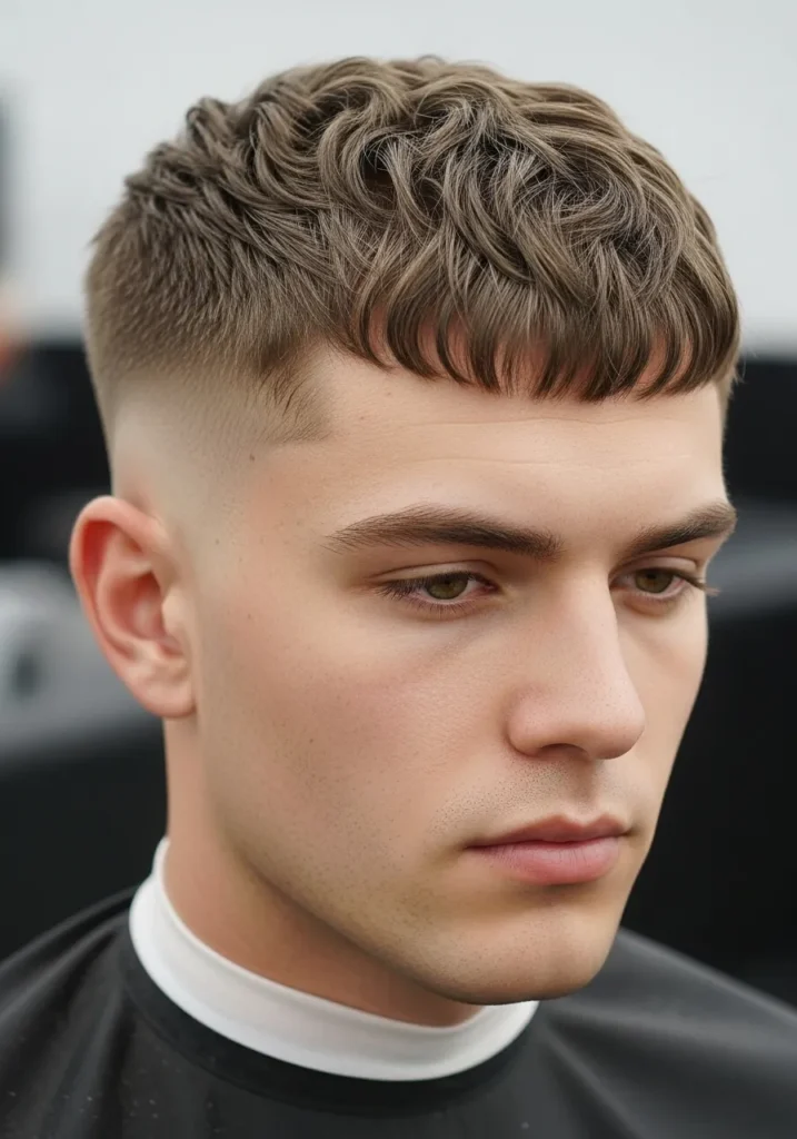 Short Wavy Caesar Cut