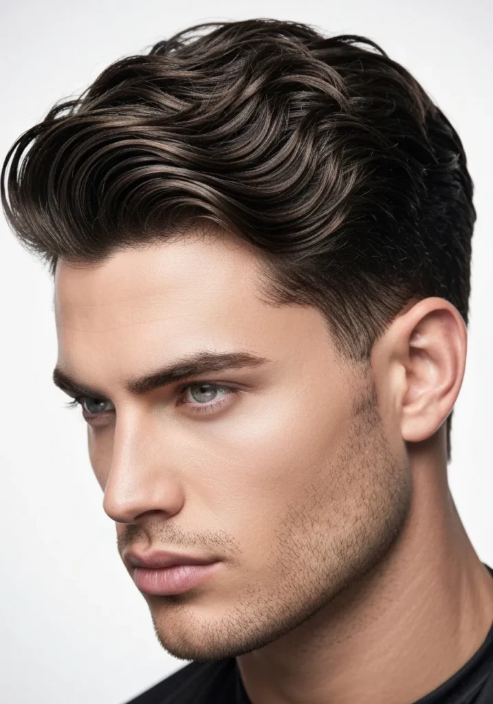 Short Wavy Hair Statement Look