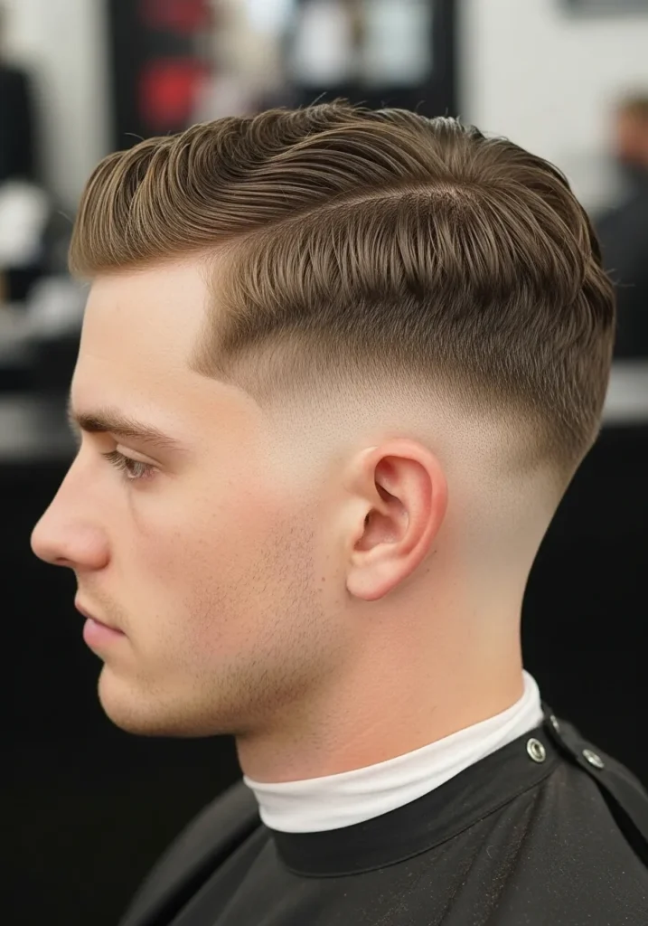 Short Wavy Taper Cut