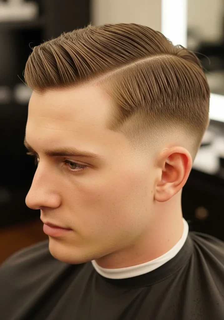 Side Part Gentleman Cut
