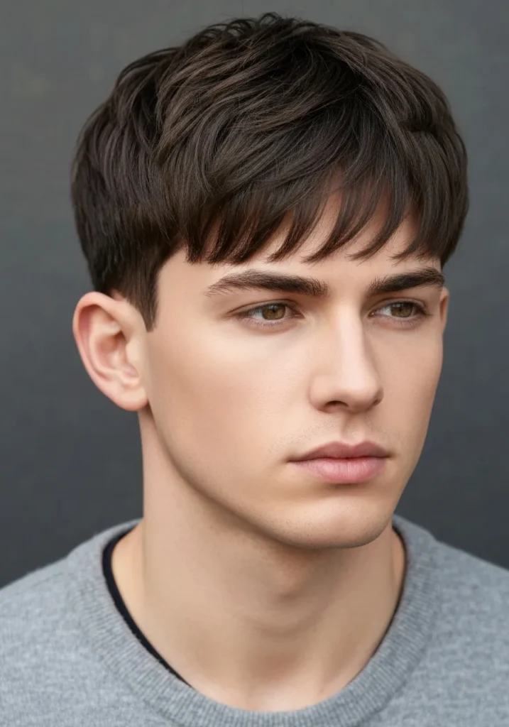 23 Stylish Haircuts for Long Face Men 3 Side Swept Fringe