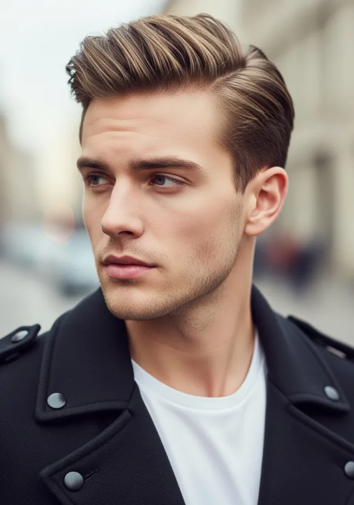 Side-Swept Textured Haircut