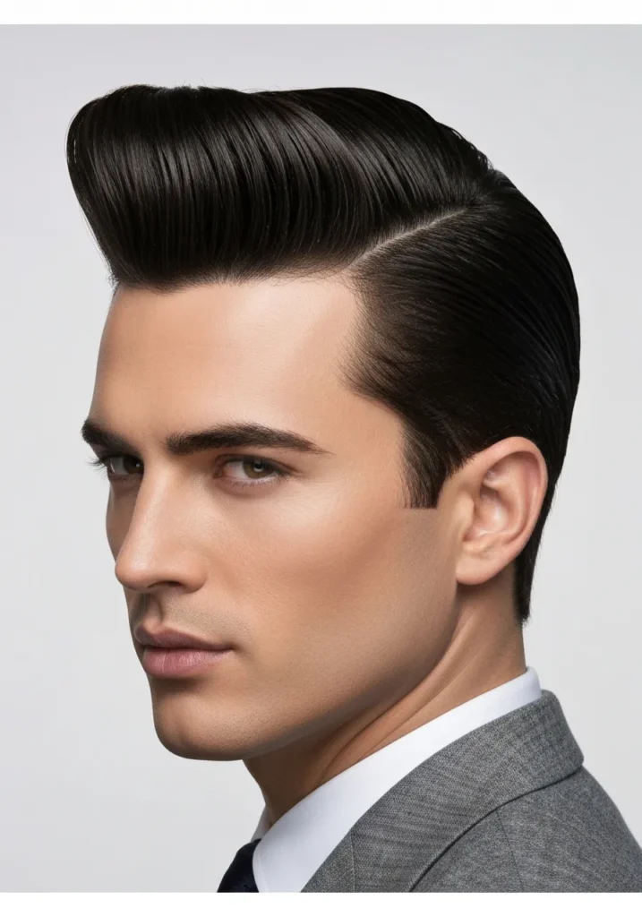 Slicked Back Pompadour
