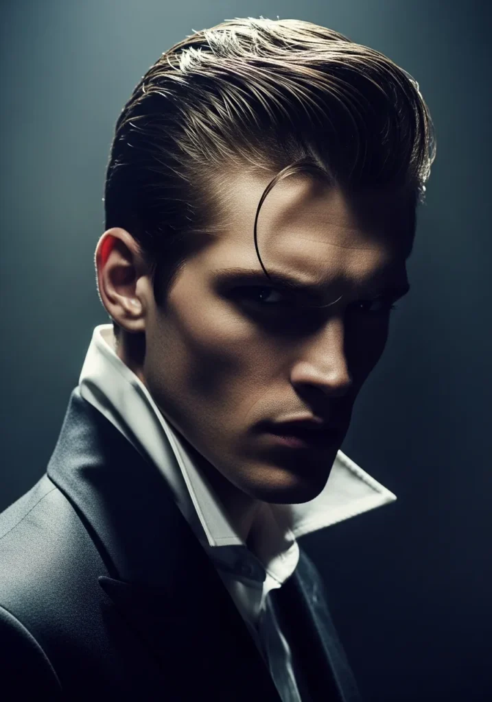 Slicked Back Statement Look