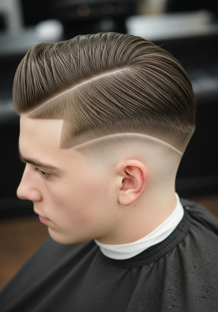 Slicked Back with Hard Part