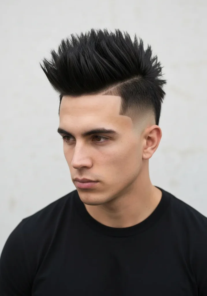 Spiky Mohawk Fade