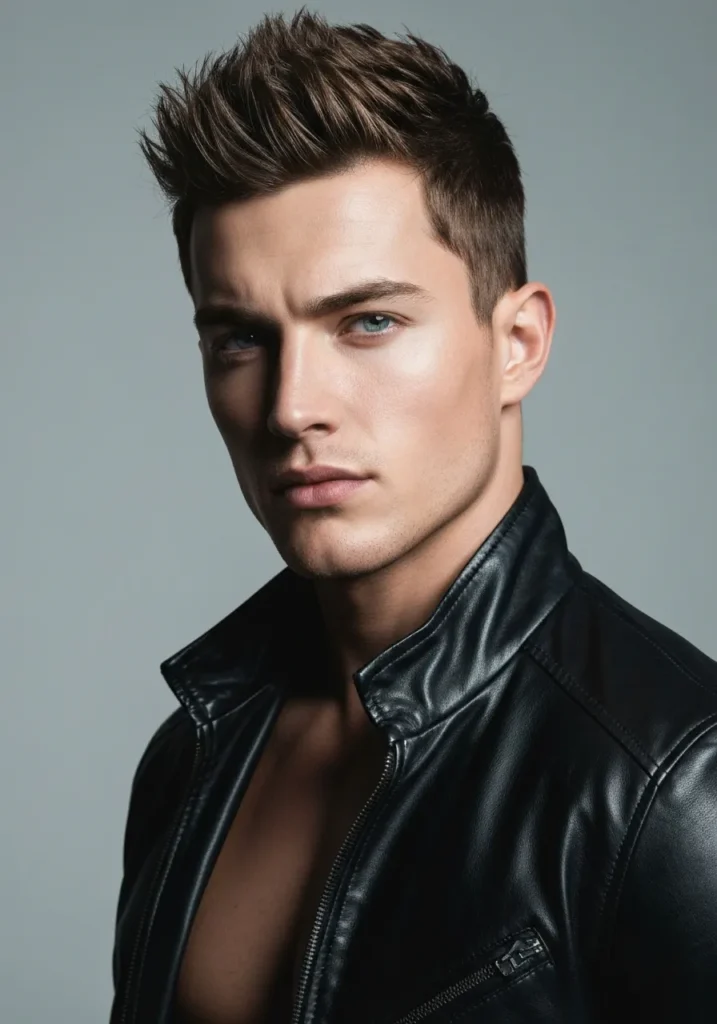 21 Best Haircuts for Men with Straight Hair 18 Spiky Texture Cut