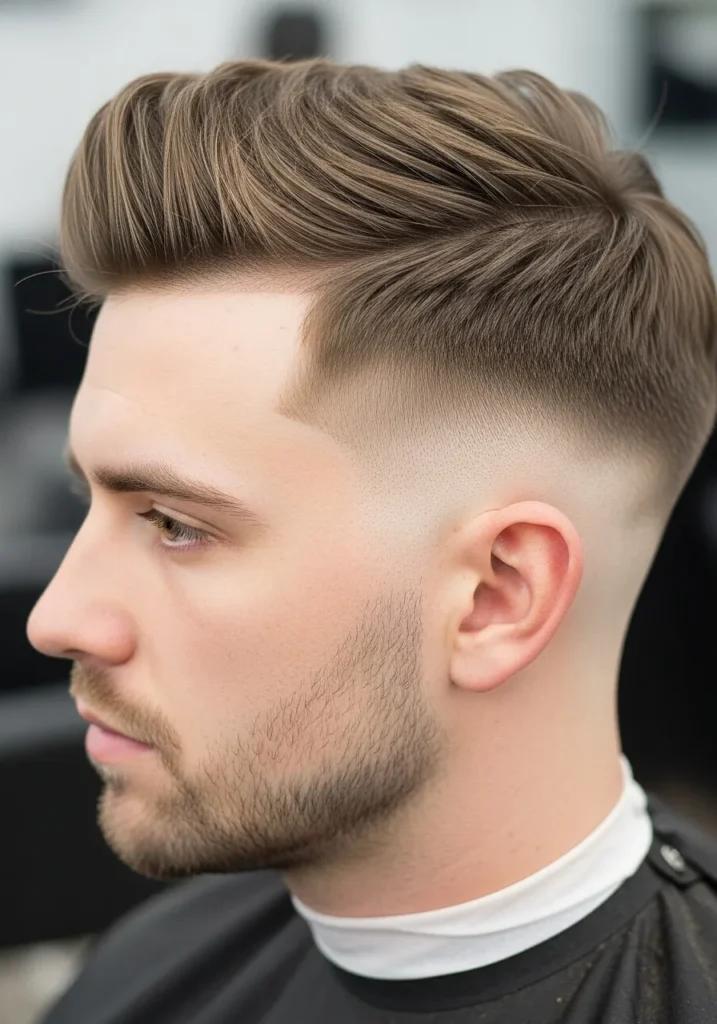 22 Best Haircuts for Men with Receding Hairline 7 Taper Fade with Texture
