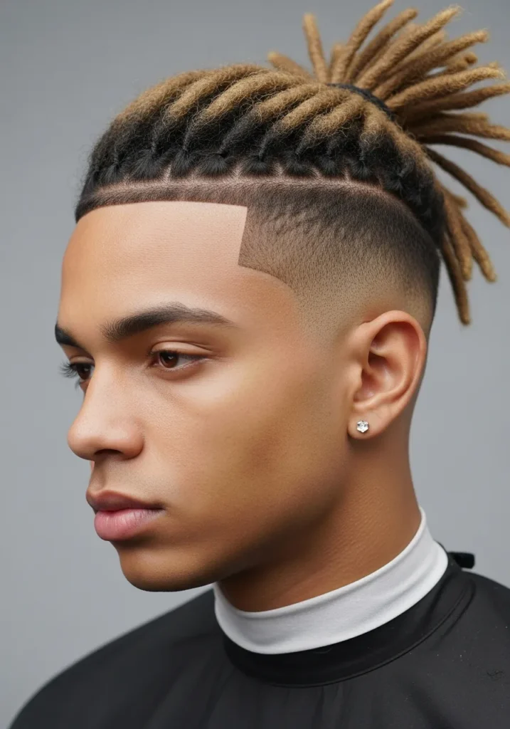 Tapered Temple Fade Dreads