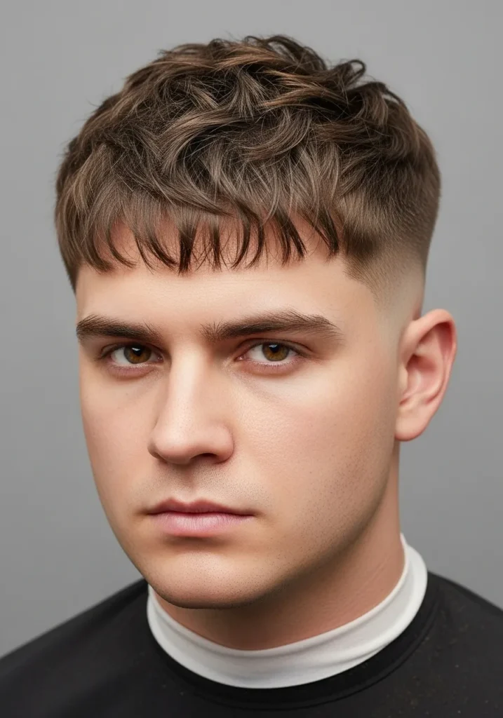 Textured Crop with Tapered Sides