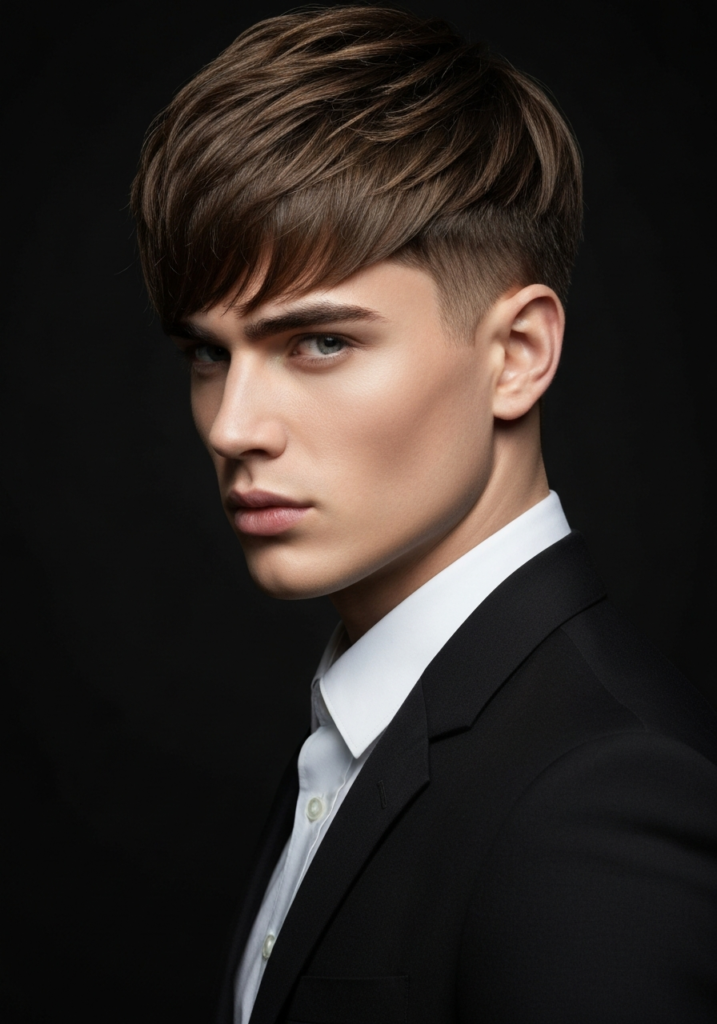 Undercut with Textured Fringe