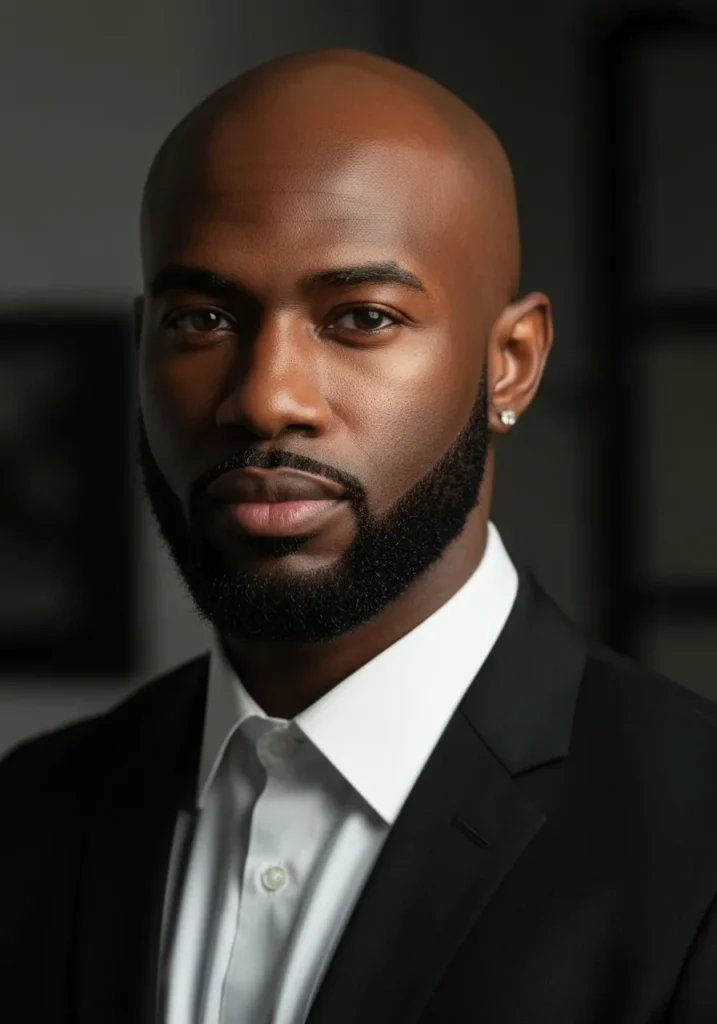 Bald Fade with Beard