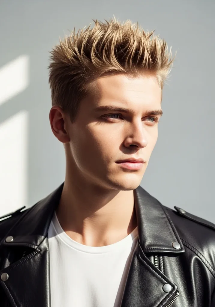 21 Modern Short Blonde Haircuts for Men 13 Blonde Short Spiky Hair