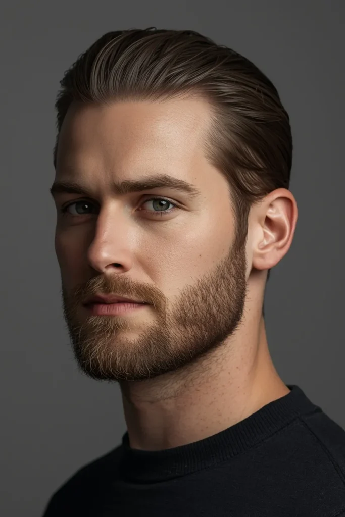 24 Stylish Ducktail Beard Ideas for Men 12 Clean Line Ducktail Beard