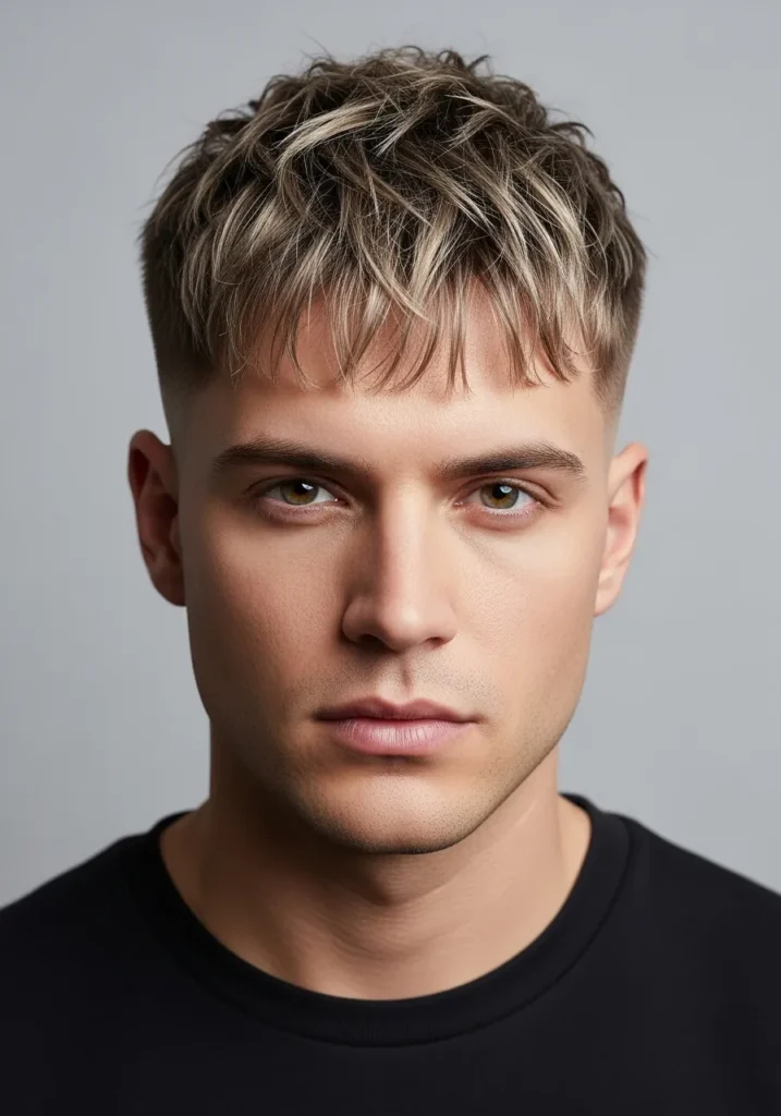 21 Modern Short Blonde Haircuts for Men 16 Dirty Blonde Short Crop