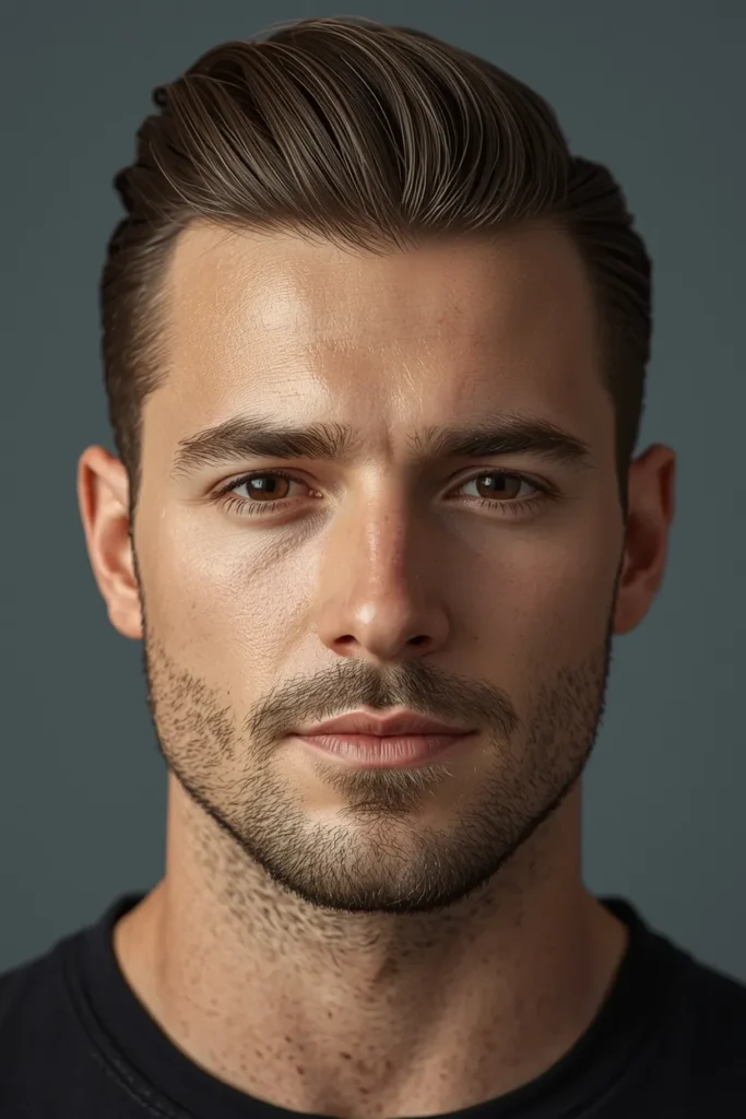 24 Stylish Ducktail Beard Ideas for Men 13 Ducktail Beard with Light Stubble Blend