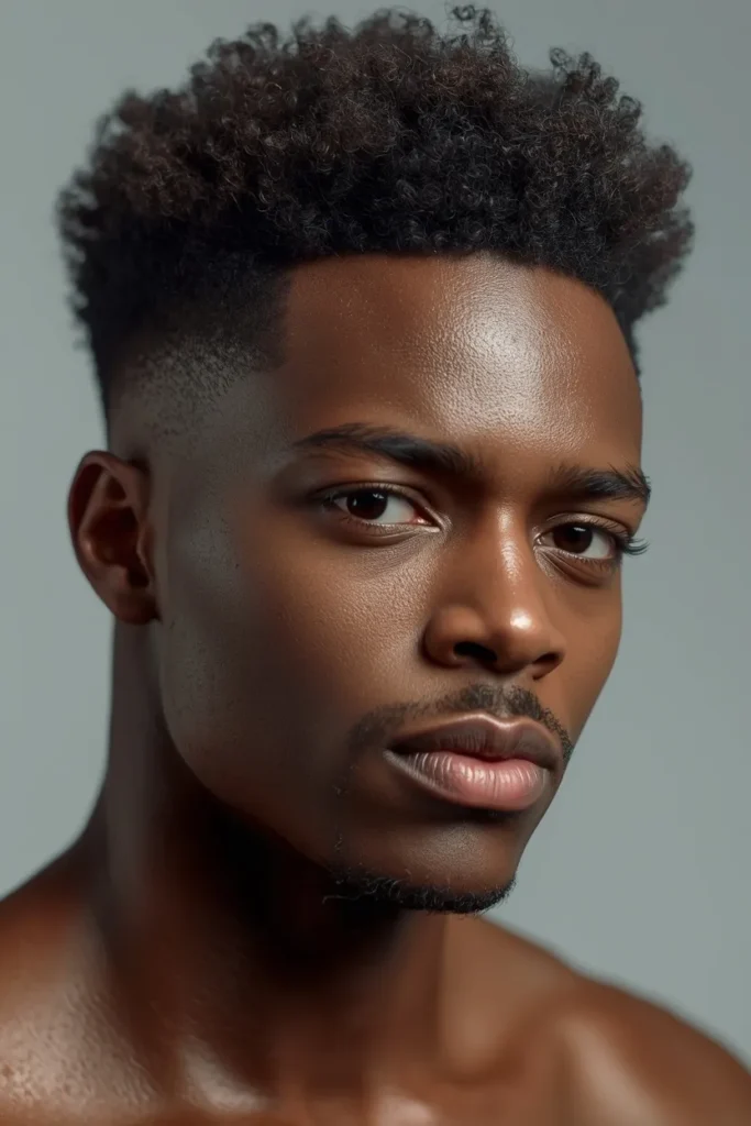 21 Fade Haircut Styles for Modern Men 21 Fade with Afro