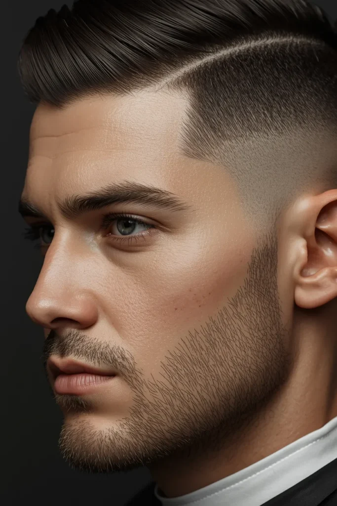 21 Fade Haircut Styles for Modern Men 20 Fade with Hard Part