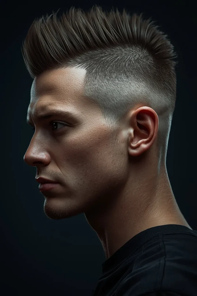 21 Fade Haircut Styles for Modern Men 19 Fade with Mohawk