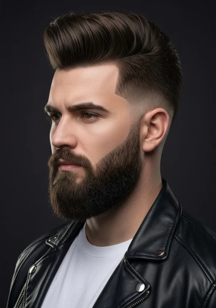 Faux Hawk with Beard