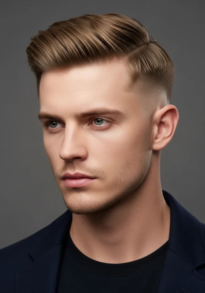 23 Trendy Flow Haircut Ideas for Men 4 Flow Haircut with Tapered Sides