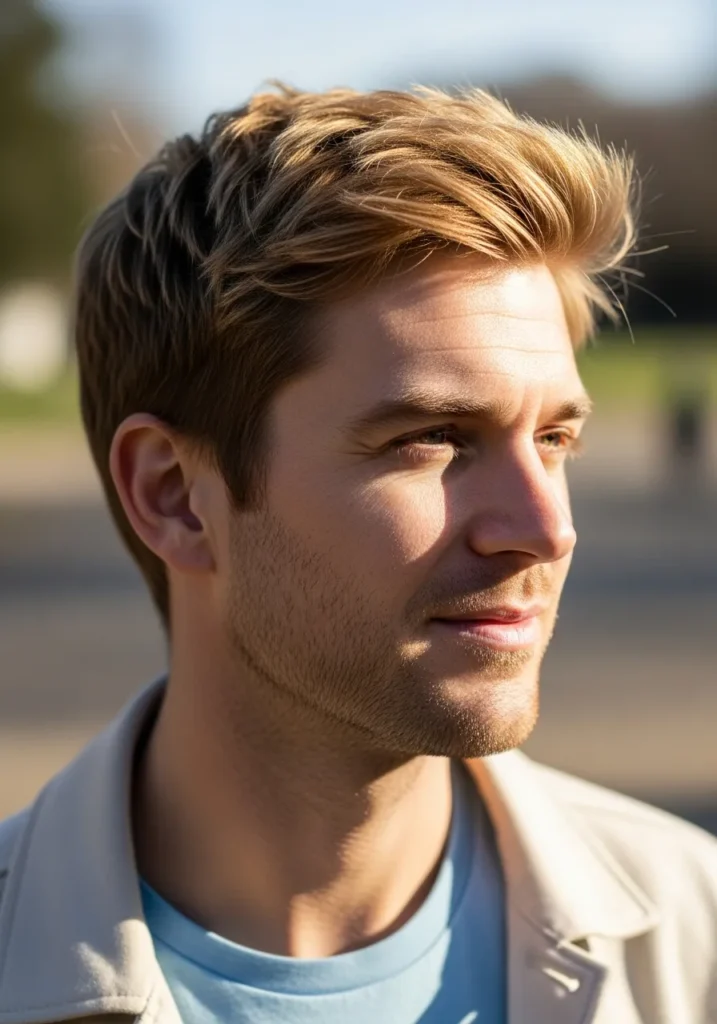 21 Modern Short Blonde Haircuts for Men 20 Honey Blonde Short Haircut