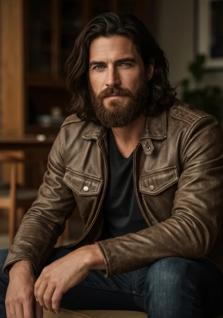 Long Hair with Beard